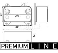 MAHLE Premium Line Oil cooler CLC63000P for DAF CF85,XF95 etc