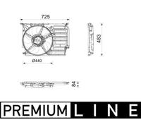MAHLE CFF 677 000P Fan, radiator
