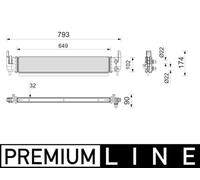 MAHLE Premium Line Radiator for water-cooled Intercooler CIR31000P