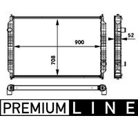 MAHLE Radiator Brazed Cooling Fins Fits IVECO BOVA KAROSA NEOPLAN SOLARIS