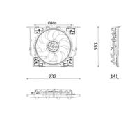 MAHLE Premium Line Radiator Cooling Fan CFF645000P