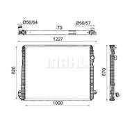 Mahle Radiator CR2452000P To Fit Scania Trucks - OE Fit and Quality