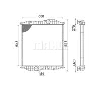 Mahle Radiator CR2586000S - OE Quality To Fit Mercedes Econic - OE Fit