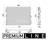 Mahle Radiator CR2604000P - OE Quality To Fit Mercedes E 200 EQ BOOST