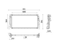 MAHLE CR 2747 000P Engine radiator