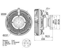 Mahle HGV Radiator fan clutch - CFC100000S