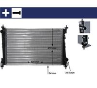 MAHLE ORIGINAL CR 1112 000S Engine radiator