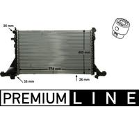 Mahle Engine Cooling Radiator CR 866 000P - OE Quality for Renault & Opel