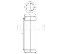 Mahle Safety Air Filter LXS7080 Inner for LX7080 - OE Matching Fit & Quality