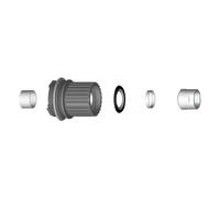 Mahle Smartbike Systems X20 Shimano Micro Spline Aluminum Freehub Body Silver One Size Black / Silver