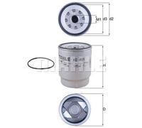MAHLE Spin On Fuel Filter KC491D KC 491D - Genuine Part - OE Matching Quality