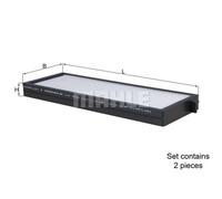 MAHLE Standard Pollen Cabin Air Filter - LA912/S LA 912/S Genuine Part