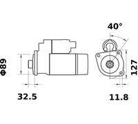 MAHLE Starter Motor MS 147 24V 5.50KW MS147