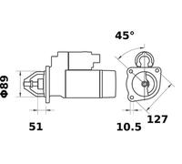 MAHLE Starter Motor MS 272 12V 2.70KW MS272