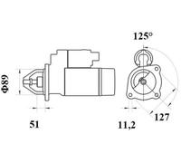 MAHLE Starter Motor MS 753 24V 4KW MS753