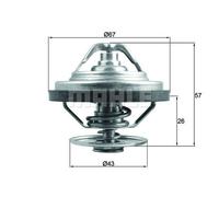 MAHLE TX 158 87 THERMOSTAT COOLANT