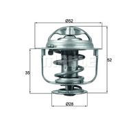 MAHLE TX 165 88D Thermostat