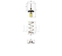 MAHLE TX 257 82D THERMOSTAT COOLANT