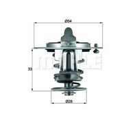 MAHLE ORIGINAL TX 72 85D Thermostat