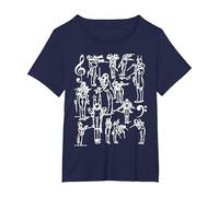 Mahler Composer Conductor Classical Music T-Shirt, Women's Plus, Navy Blue, 2X