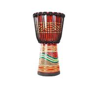 Mahogany African Drum 10/12 Inch Percussion Goatskin Drumhead, Djembe Drum for Kids Darbuka Drum, Carving Hand-Painted Camping(Standard 10-inch B)