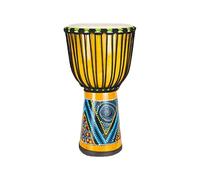 Mahogany African Drum 10/12 Inch Percussion Goatskin Drumhead, Djembe Drum for Kids Darbuka Drum, Carving Hand-Painted Camping(Standard 10-inch F)