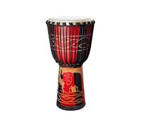 Mahogany African Drum 10/12 Inch Percussion Goatskin Drumhead, Djembe Drum for Kids Darbuka Drum, Carving Hand-Painted Camping(Standard 12-inch A)