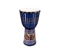 Mahogany African Drum 10/12 Inch Percussion Goatskin Drumhead, Djembe Drum for Kids Darbuka Drum, Carving Hand-Painted Camping(Standard 10-inch E)