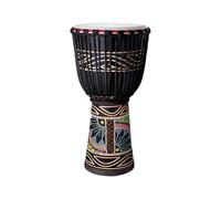 Mahogany African Drum 10/12 Inch Percussion Goatskin Drumhead, Djembe Drum for Kids Darbuka Drum, Carving Hand-Painted Camping(Standard 12-inch G)