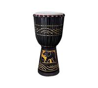 Mahogany African Drum 10/12 Inch Percussion Goatskin Drumhead, Djembe Drum for Kids Darbuka Drum, Carving Hand-Painted Camping(Standard 10-inch C)
