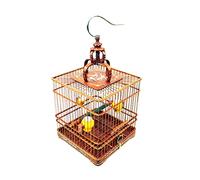 Mahogany Birdcages Solid Wood Bird Cages Large Ebony Purple Sandalwood Blood Sandalwood Bird Cage for Any Small Birds,B,B (B)