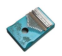 Mahogany Body 17 Tones Kalimba Solid Wood Veneer Thumb Piano Musical Instrument For Beginners Thumb Piano (Color : 01)
