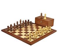 Mahogany Chess Set 20 Inch with Weighted Sheesham German Staunton Chess Pieces 3.75 Inch