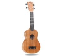 Mahogany Concert Ukulele Pack with Tuner And Bag, 4-String Ukulele for Beginners, Inspires Creativity(21 in)