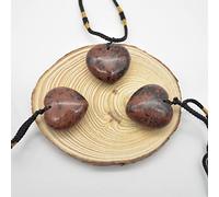 Mahogany Obsidian Heart Gemstone Pendant - 2.5cm - 3cm