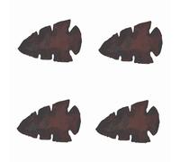 Mahogany Obsidian Shape #7 Arrowhead Stone Natural Handmade Arrowhead 2 to 2.5 Inches (Set of 4 Pcs)-Blessfull Healing