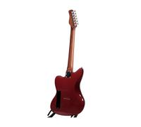 Mahogany Solid Wood Electric Guitar With Maple Neck And Rosewood Fingerboard 6 Strings Standard Electric Guitar(Oxblood)