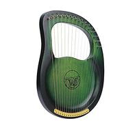Mahogany Solid wood Lyre Harp, 10/16/19 String Multiple Styles Harp Instrument with Tuning Wrench, Picks, Best Gift for Adult Children (Color : 16Strings H)