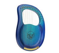 Mahogany Solid wood Lyre Harp, 10/16/19 String Multiple Styles Harp Instrument with Tuning Wrench, Picks, Best Gift for Adult Children (Color : 16Strings G)