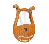 Mahogany Solid wood Lyre Harp, 10/16/19 String Multiple Styles Harp Instrument with Tuning Wrench, Picks, Best Gift for Adult Children (Color : 16Strings A)