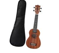 Mahogany Treble Ukulele Guitar 4 Strings Hawaii Ukelele Musical Instruments Gift With Bag And Strap 21 Inch Ukulele Starter Kit(2)