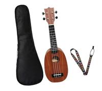 Mahogany Treble Ukulele Guitar 4 Strings Hawaii Ukelele Musical Instruments Gift With Bag And Strap 21 Inch Ukulele Starter Kit(3)