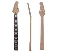 Mahogany triangular head Electric Guitar Neck 22 Frets 25.5inch length Rosewood Fingerboard White Square Inlays, big head Neck DIY Replacement (color1)