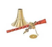 Mahogany Unfixed Average Hole Suona Unfixed Tune Brass Bowl Suona (Color : 31cm)