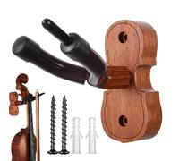 Mahogany Violin Wall Mount Hanger, Strong Load-Bearing Guitar Hanger, Wall Hangers Fits, Viola, Ukulele, Violin, and Various Stringed Instruments