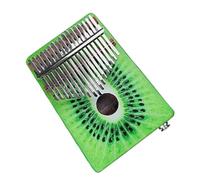 Mahogany Wood Body 17 Keys Kalimba Thumb Piano Handheld Piano Musical Instrument With Audio Input Thumb Piano (Color : 02)