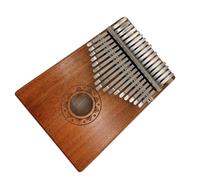 Mahogany Wood Kalimba Thumb Piano 17 Keys Portable Finger Piano With Protective Case Tuning Hammer Thumb Piano (Color : 05)