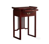 Mahogany Wood Meditation Altar Table - Personal Shrine with Storage Chinese Buddhist Cabinet for Living Room Bedroom & Office (23.6"x 18.8"x 42.5")