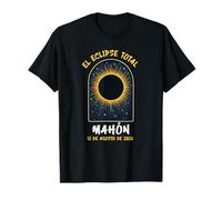 Mahon Espana Spain Solar Eclipse Totality August 12, 2026 T-Shirt