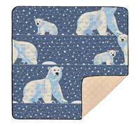 Mahongjun0769_Polar_Bears_on_a_Blue_Background_a_Childrens_fabr_af4c404d-fe1d-4343-a24c-4813fa308631 Soft Thick Baby Play Mat for Floor Portable Tummy Time & Crawling Mat for Babies Infants